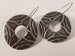 Textured Silver Earrings