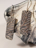 Textured Silver Earrings